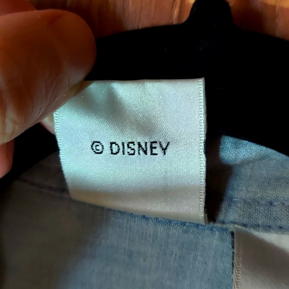 Vintage The Disney Catalog Mickey & Friends Light Blue Denim Button Up Shirt - Picture 4 of 16